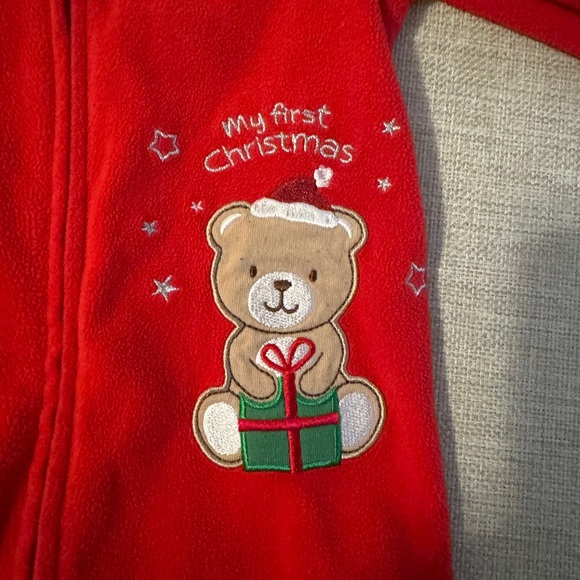 Little Me Baby's First Christmas Onesie Red Size 9M - Picture 3 of 3